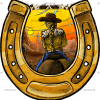 Horseshoe And Cowgirl DTF Transfer