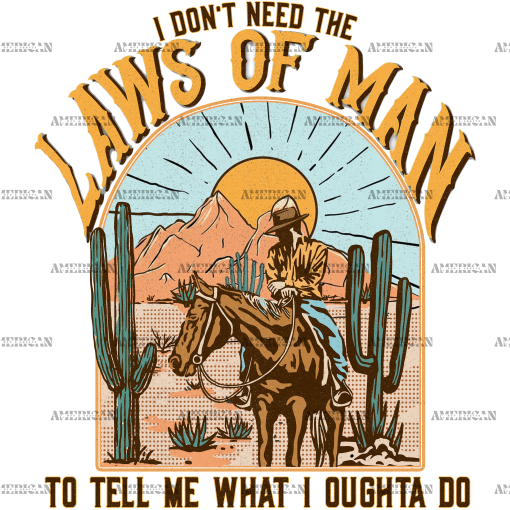 Laws Of Man DTF Transfer