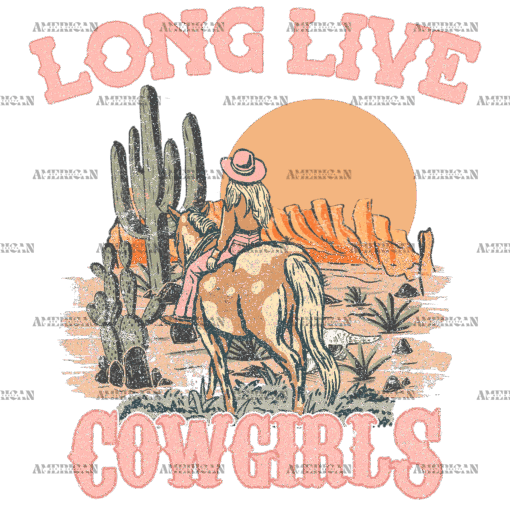 Long Live Cowgirls-2 DTF Transfer