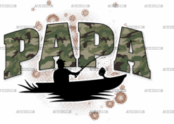 Papa Fishing DTF Transfer