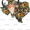 Texas Leopard And Sunflower DTF Transfer