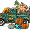 Western Pumpkin Farm Truck DTF Transfer