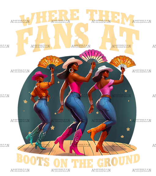 Where Them Fans At Boots On The Ground-8 DTF Transfer