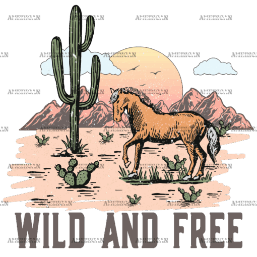 Wild And Free-1 DTF Transfer