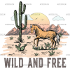 Wild And Free-2 DTF Transfer
