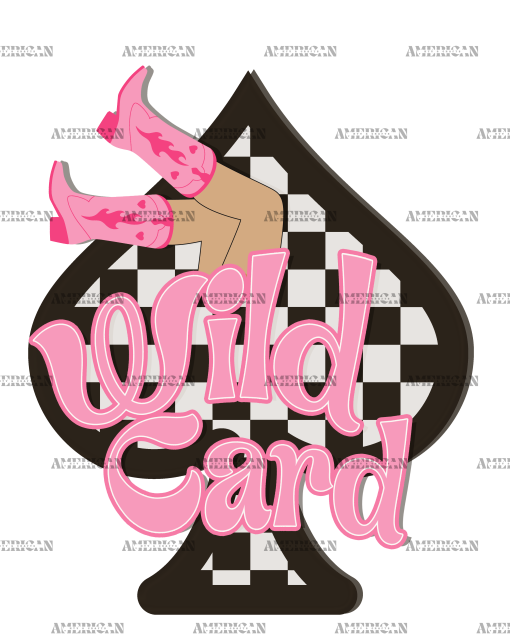 Wild Card Skin-White DTF Transfer