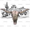 Cow Skull Leopard DTF Transfer