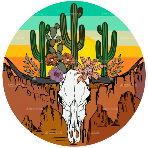 Desert Skull DTF Transfer