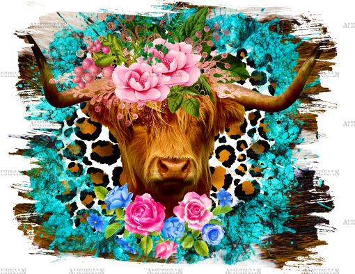 Highland Cow DTF Transfer