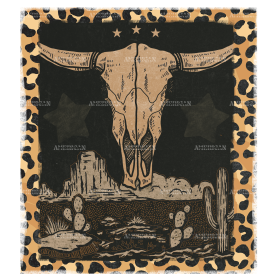Longhorn Skull Retro DTF Transfer