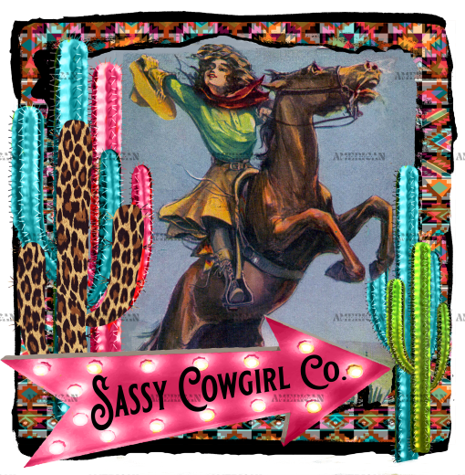 Sassy Cowgirl DTF Transfer