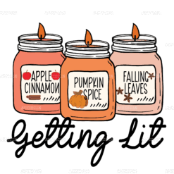 Candles Getting Lit-2 DTF Transfer