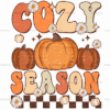Cozy Season Pumpkin Dotted DTF Transfer