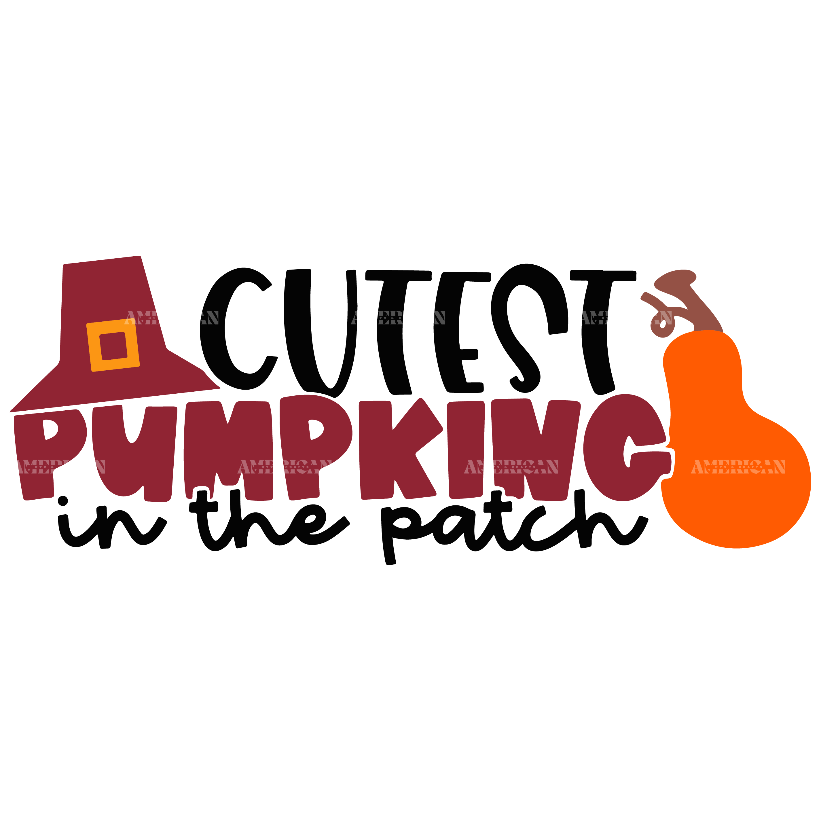 Cutest Pumpking In The Patch DTF Transfer