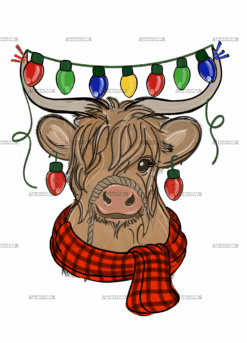 Fall Cow DTF Transfer