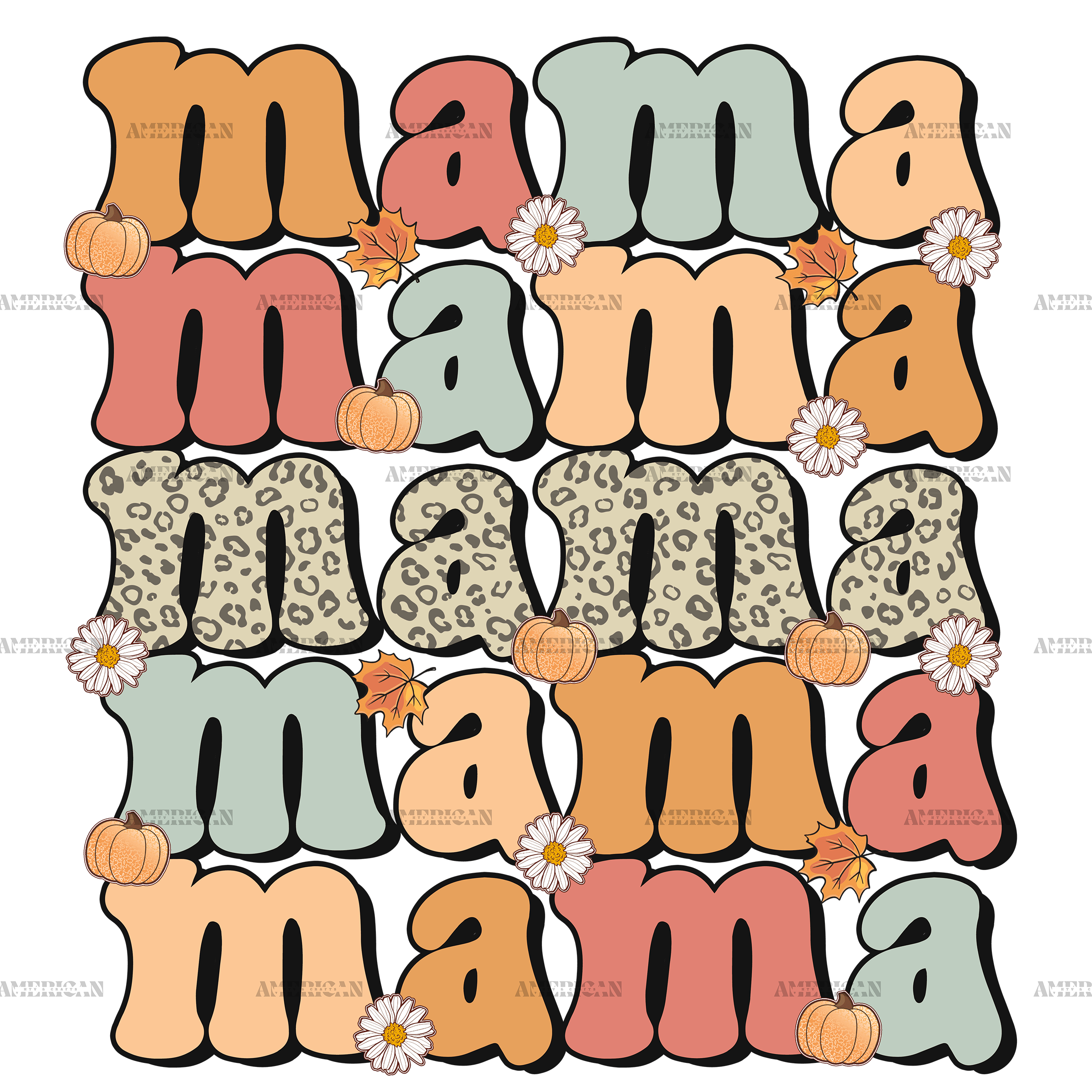 Fall Mama DTF Transfer