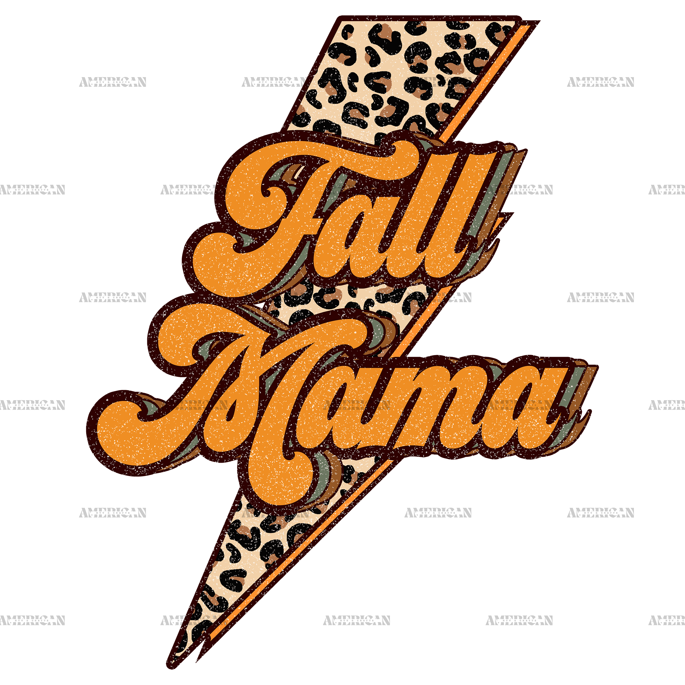 Fall Mama Bolt DTF Transfer