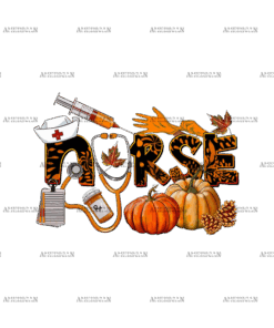 Fall Nurse DTF Transfer