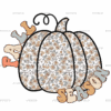Fall Season Pumpkin Dotted DTF Transfer