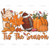 Fall Tis The Season Football Dotted DTF Transfer