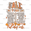 Fall Tour Fall Vibes Only-2 DTF Transfer