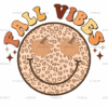 Fall Vibes Smily Face DTF Transfer