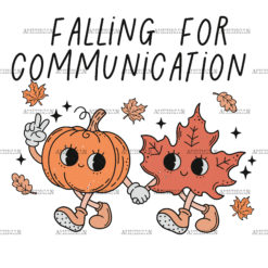 Falling For Communication DTF Transfer