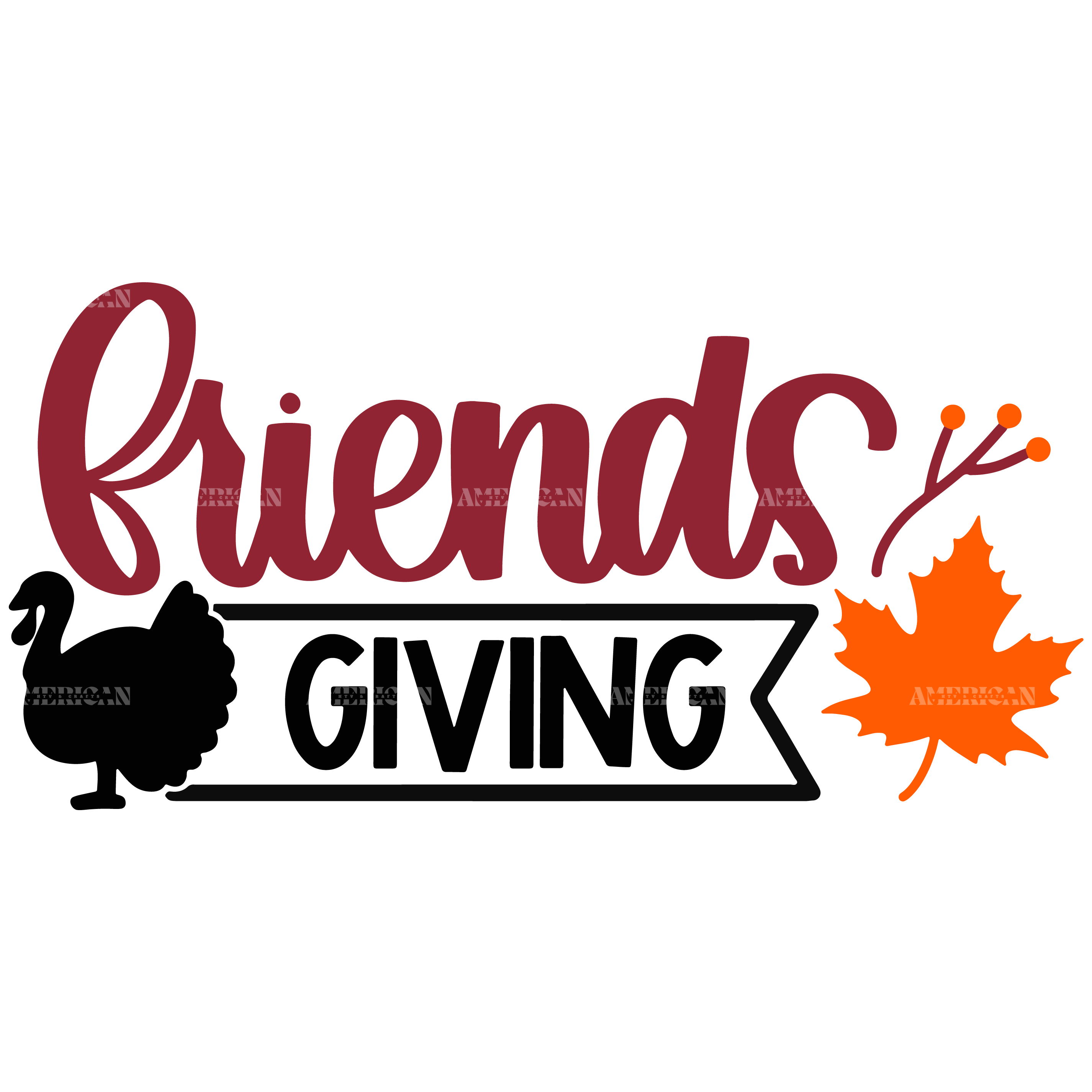 Friends Giving DTF Transfer