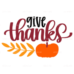Give Thanks-2 DTF Transfer