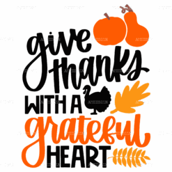 Give Thanks With A Grateful Heart DTF Transfer