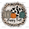 Happy Fall Leopard DTF Transfer
