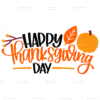 Happy Thanks Giving Day-3 DTF Transfer