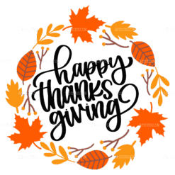 Happy Thanksgiving-2 DTF Transfer