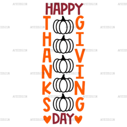 Happy Thanksgiving Day DTF Transfer