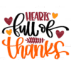 Hearts Full Of Thanks DTF Transfer