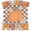 Hey There Pumpkin Fall Dotted DTF Transfer