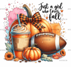Just A Girl Who Loves Fall-1 DTF Transfer