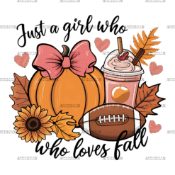 Just A Girl Who Loves Fall-6 DTF Transfer