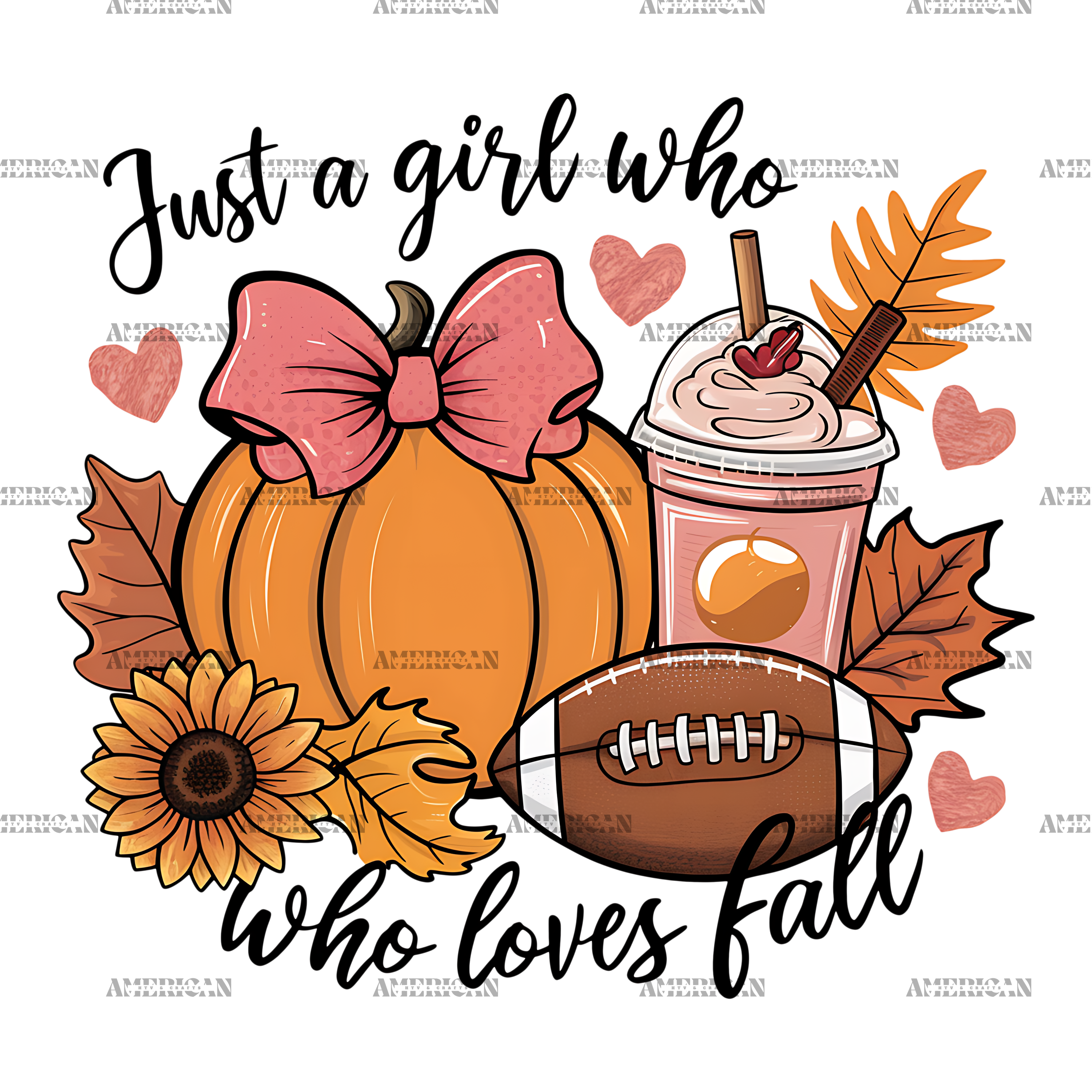 Just A Girl Who Loves Fall-6 DTF Transfer