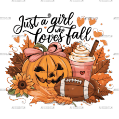 Just A Girl Who Loves Fall-7 DTF Transfer