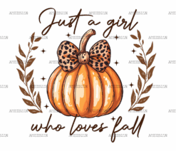 Just A Girl Who Loves Fall-8 DTF Transfer