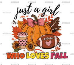Just A Girl Who Loves Fall-9 DTF Transfer