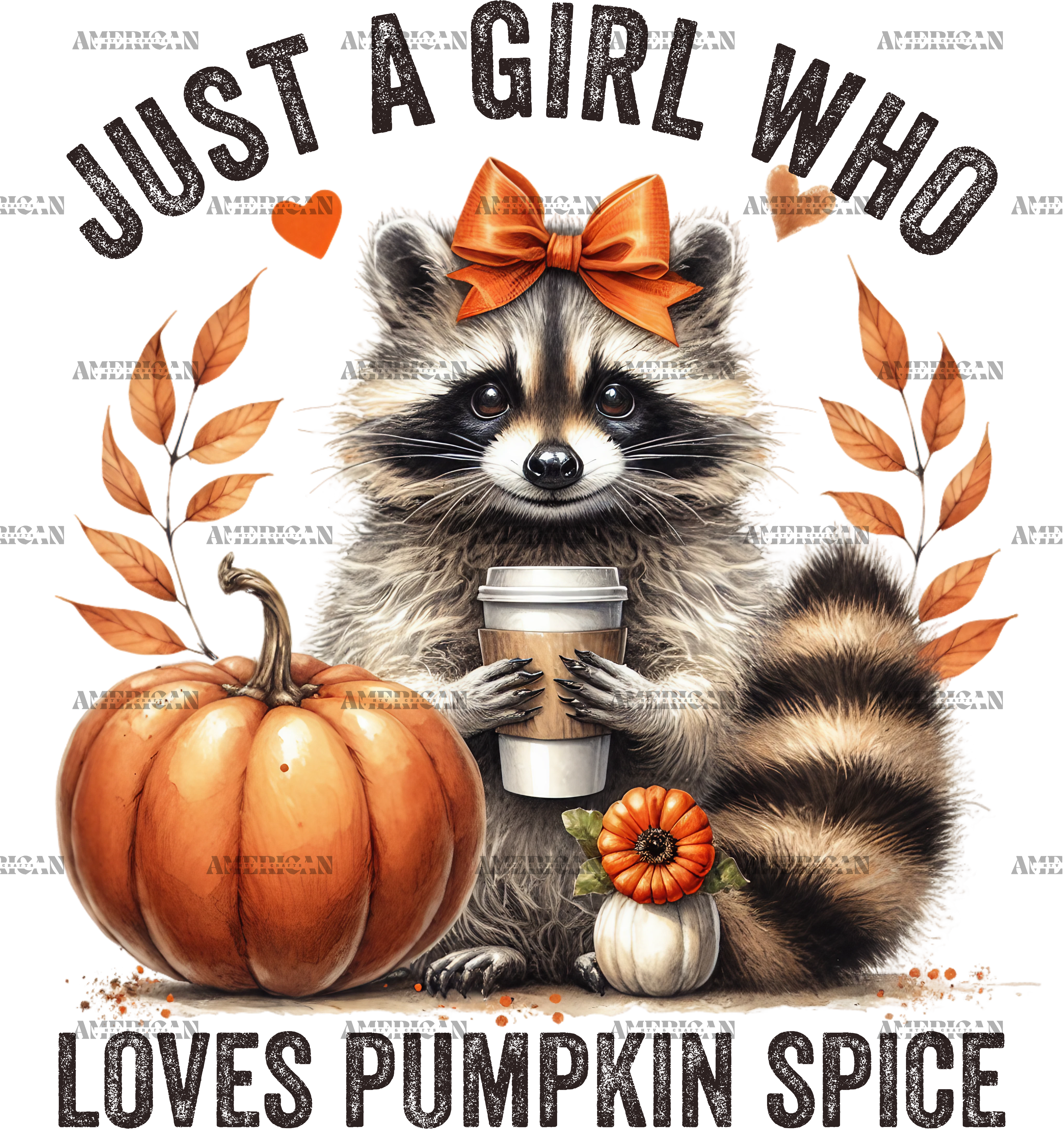 Just A Girl Who Loves Pumpkin Spice-1 DTF Transfer