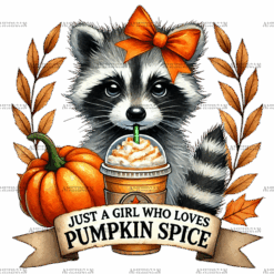 Just A Girl Who Loves Pumpkin Spice-2 DTF Transfer