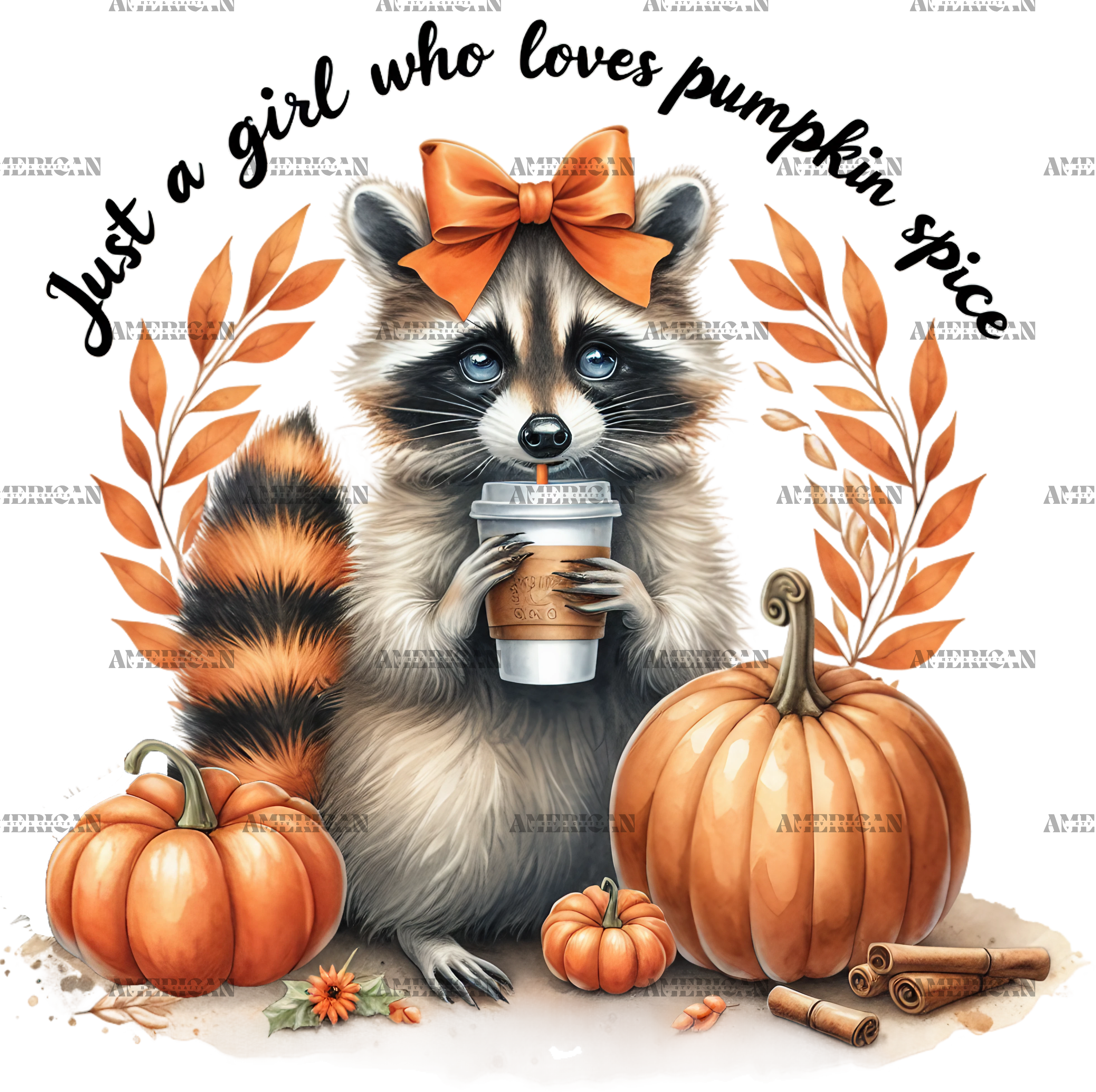 Just A Girl Who Loves Pumpkin Spice-3 DTF Transfer