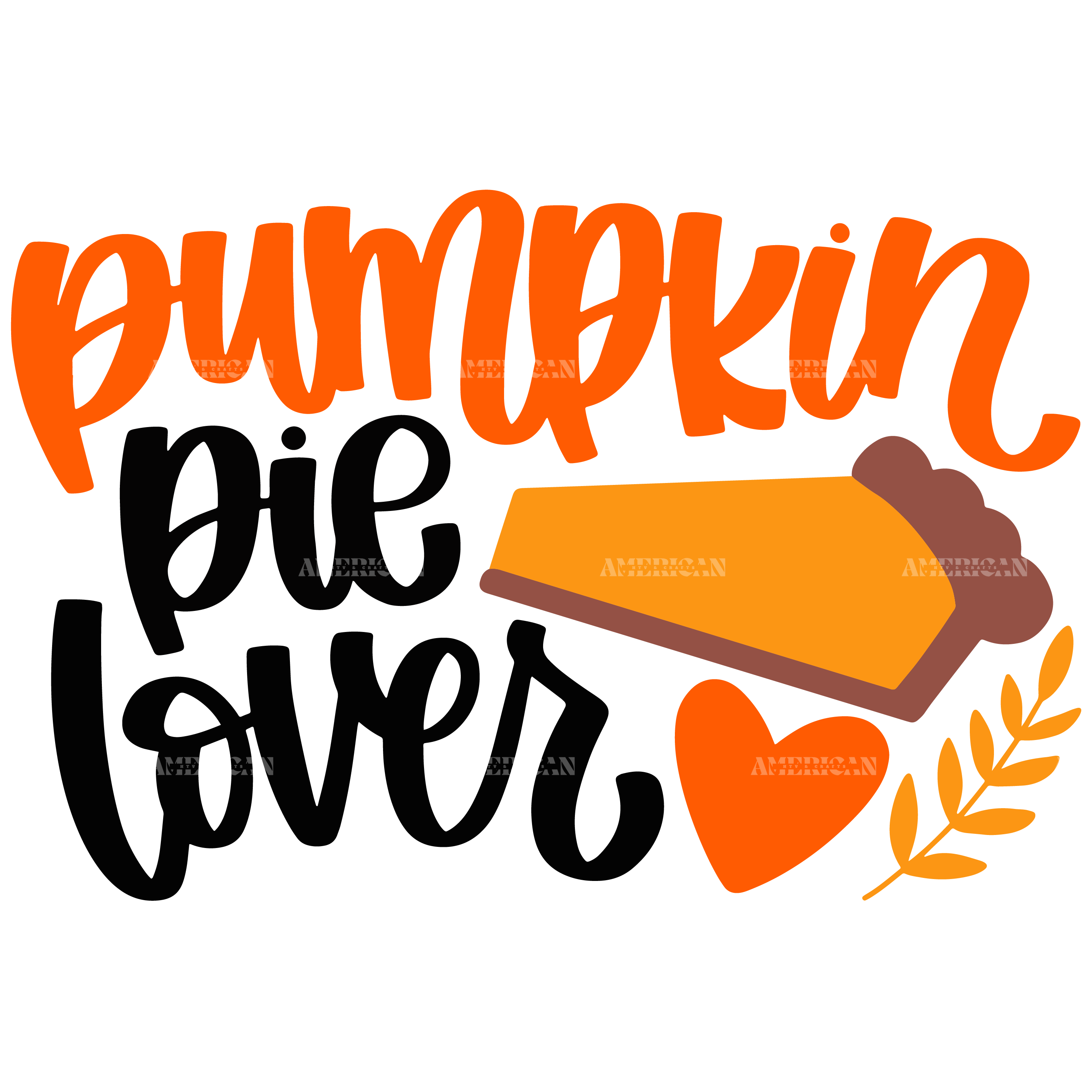 Pumpkin Pie Lover DTF Transfer