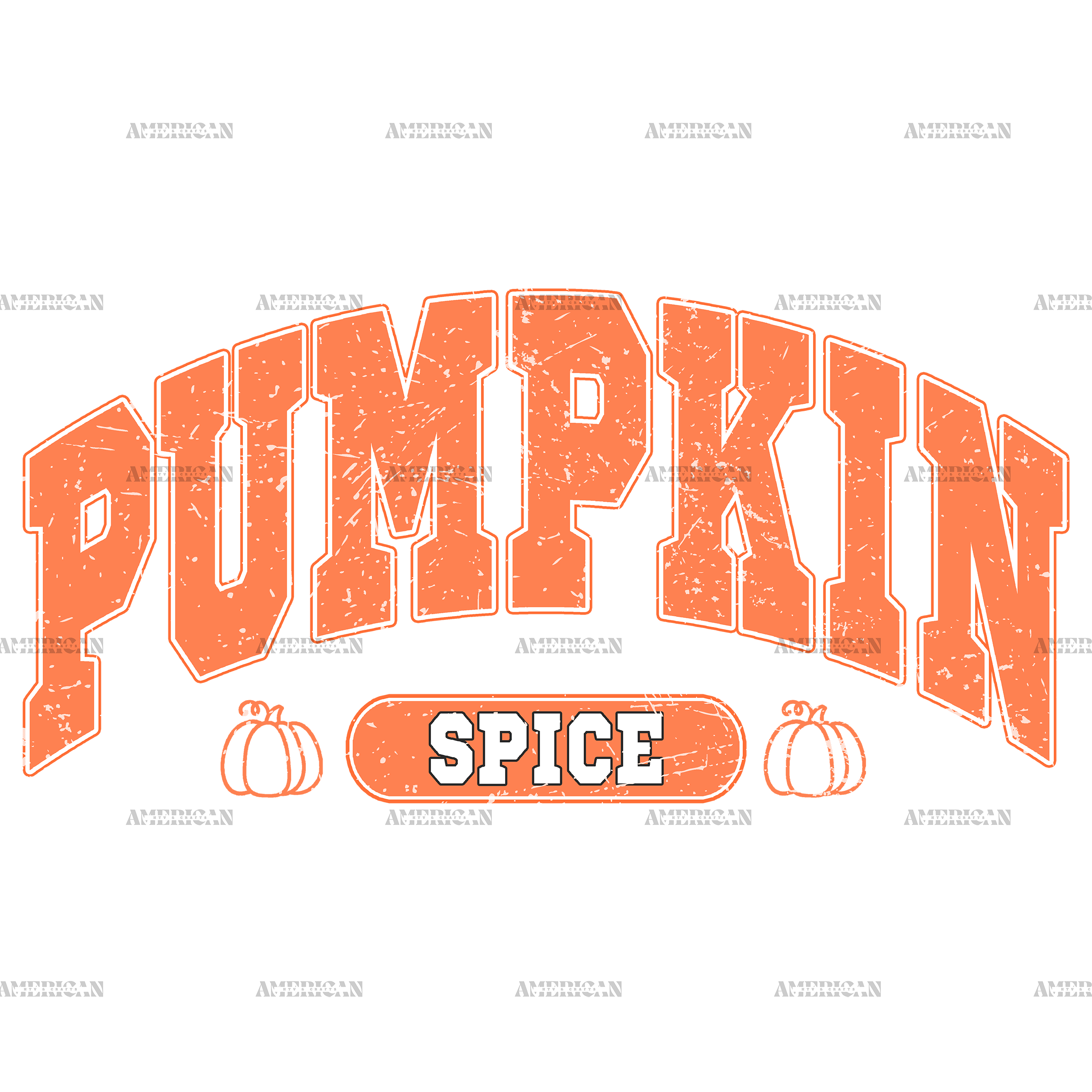 Pumpkin Spice Dotted DTF Transfer