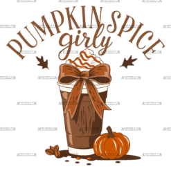 Pumpkin Spice Girly DTF Transfer