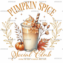 Pumpkin Spice Social Club DTF Transfer