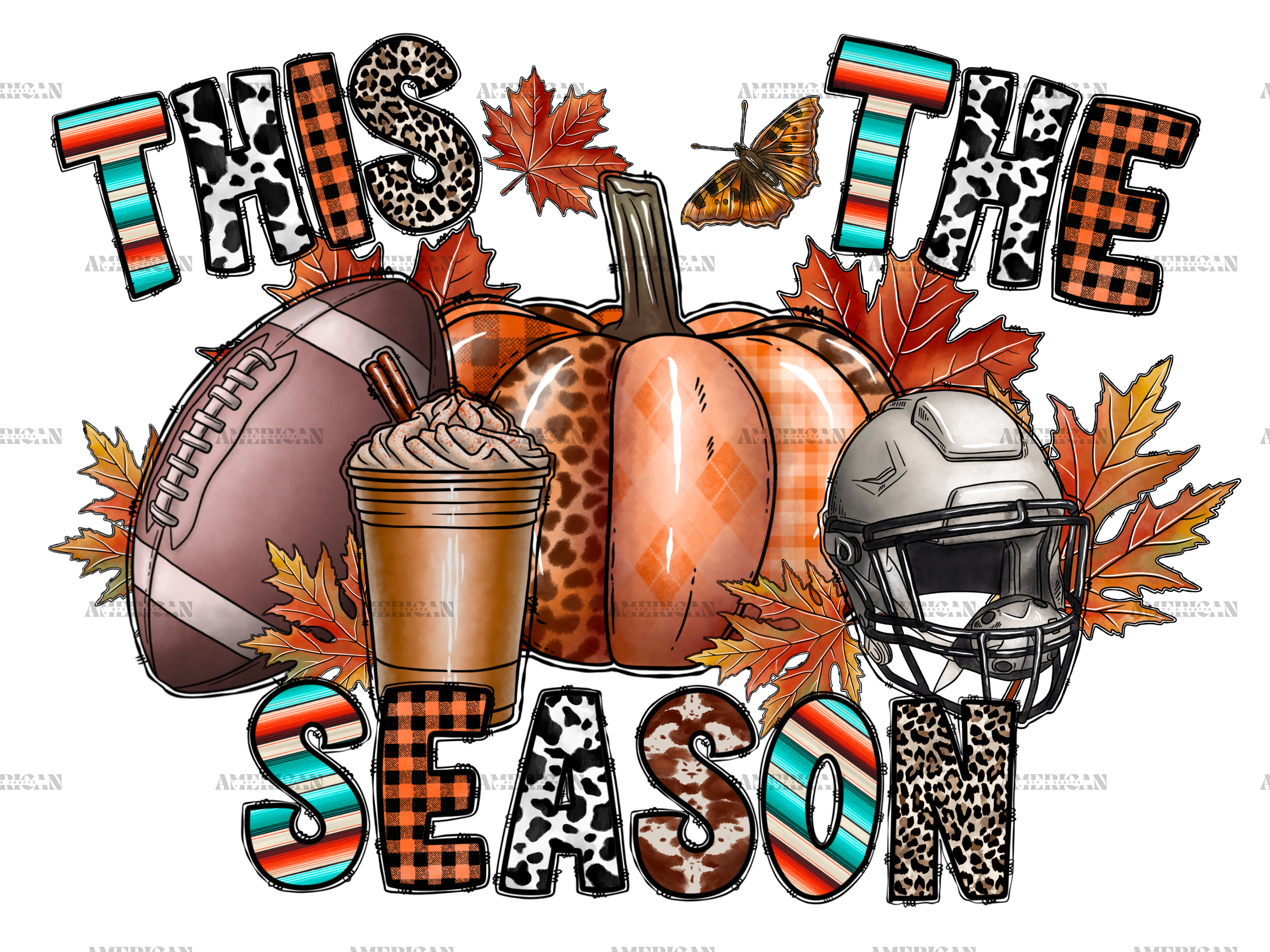 This The Season Football Fall DTF Transfer